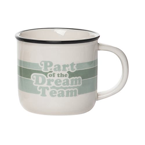 Totalee Gift Part Of The Dream Team Retro Mug Ceramic White 16 oz In Green