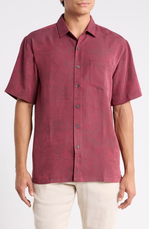Take A Pic Jacquard Camp Shirt