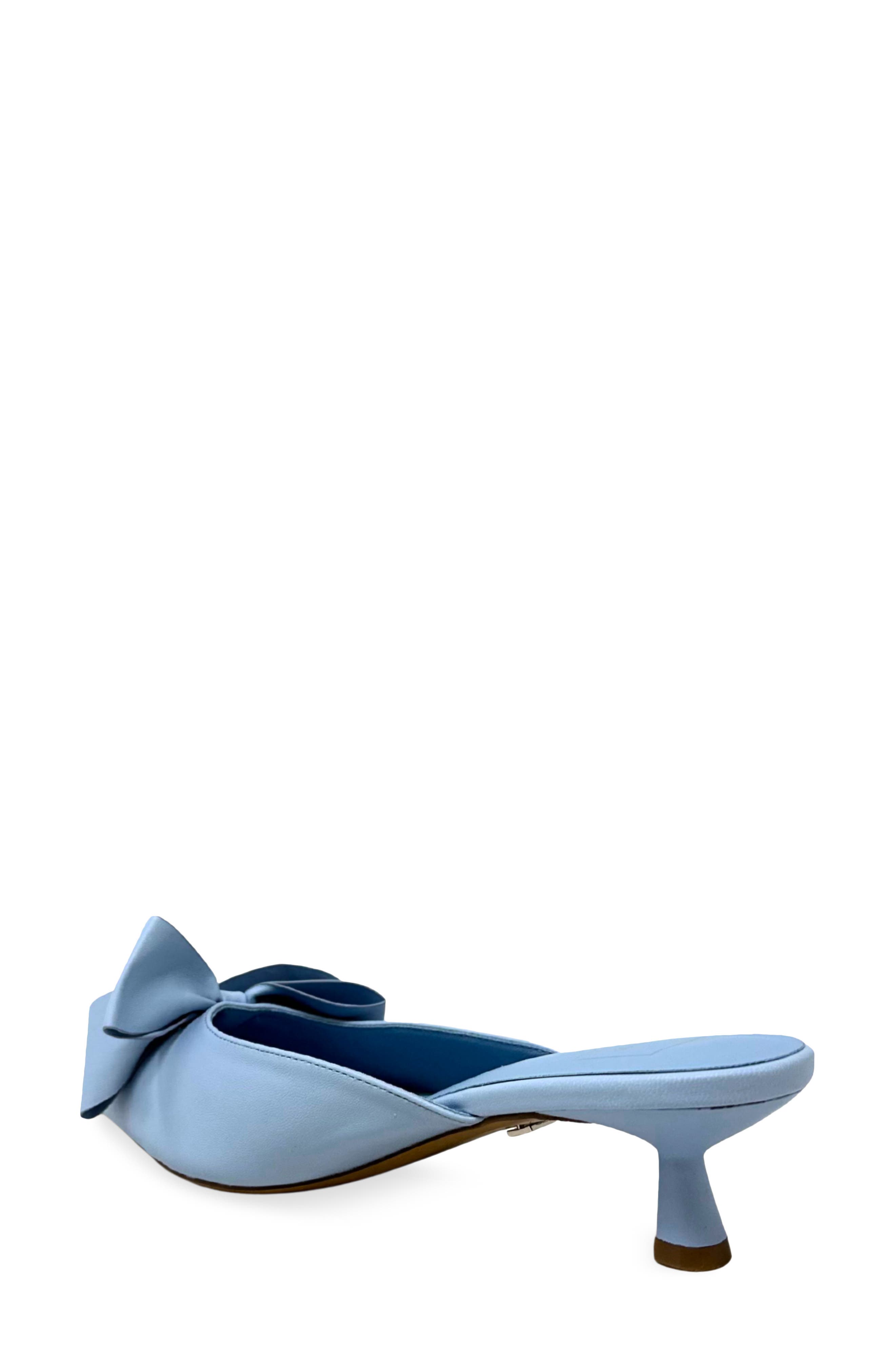 Nell Pointed Toe Kitten Heel Mule, Alternate, color, LIGHT BLUE