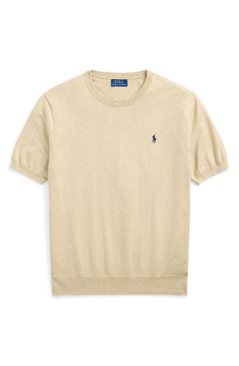 Polo Ralph Lauren Crewneck Cotton Short Sleeve Sweater, Alternate, color, 