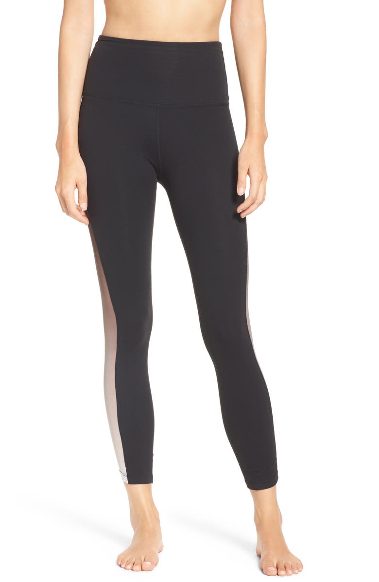 Beyond Yoga Mesh Inset High Waist Leggings, Main, color,