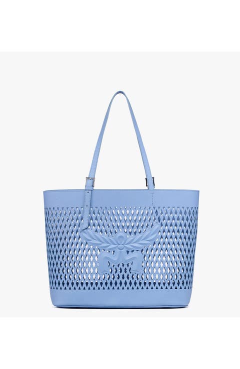 Medium Himmel Shopper in Perforated Calfskin Leather