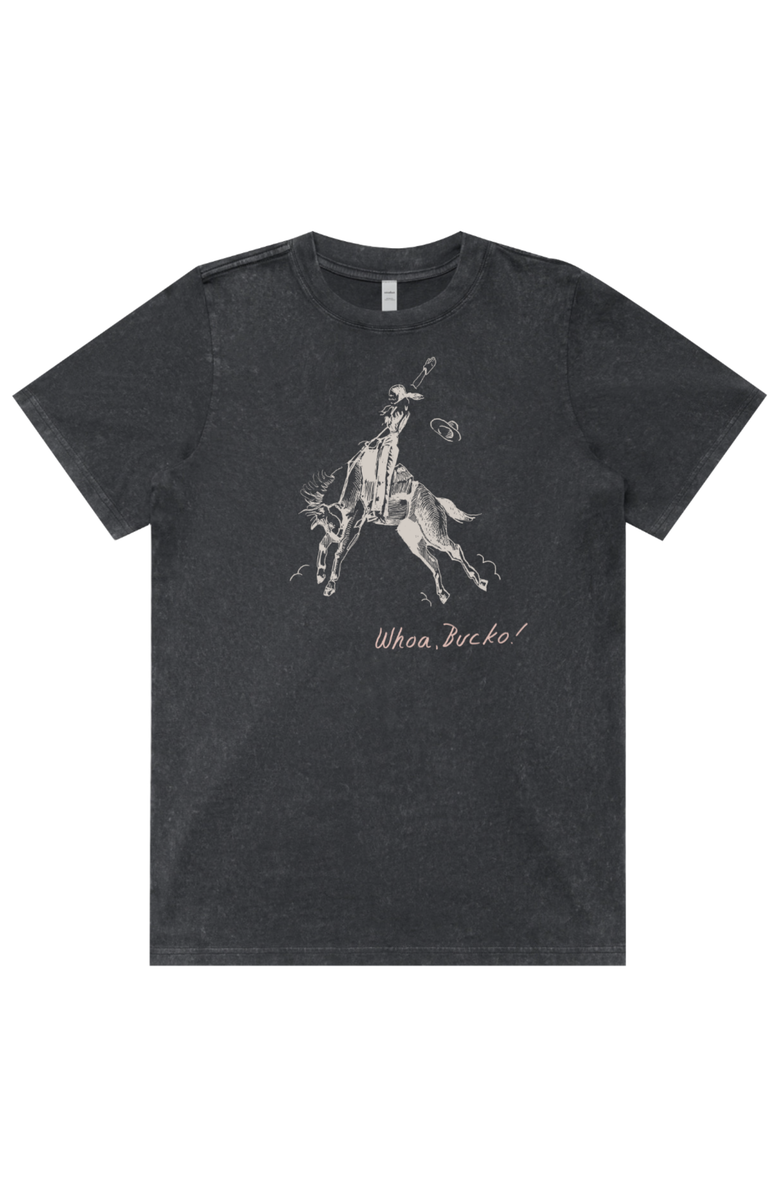 ABLE Whoa Bucko Short Sleeve Tee Black Stone M, Main, color, Black Stone