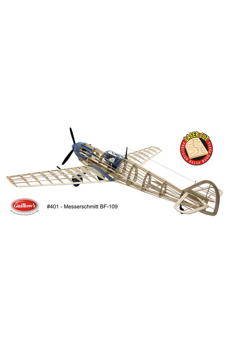 Guillow's Messerschmitt Laser Cut Model Kit, Alternate, color, Multicolored