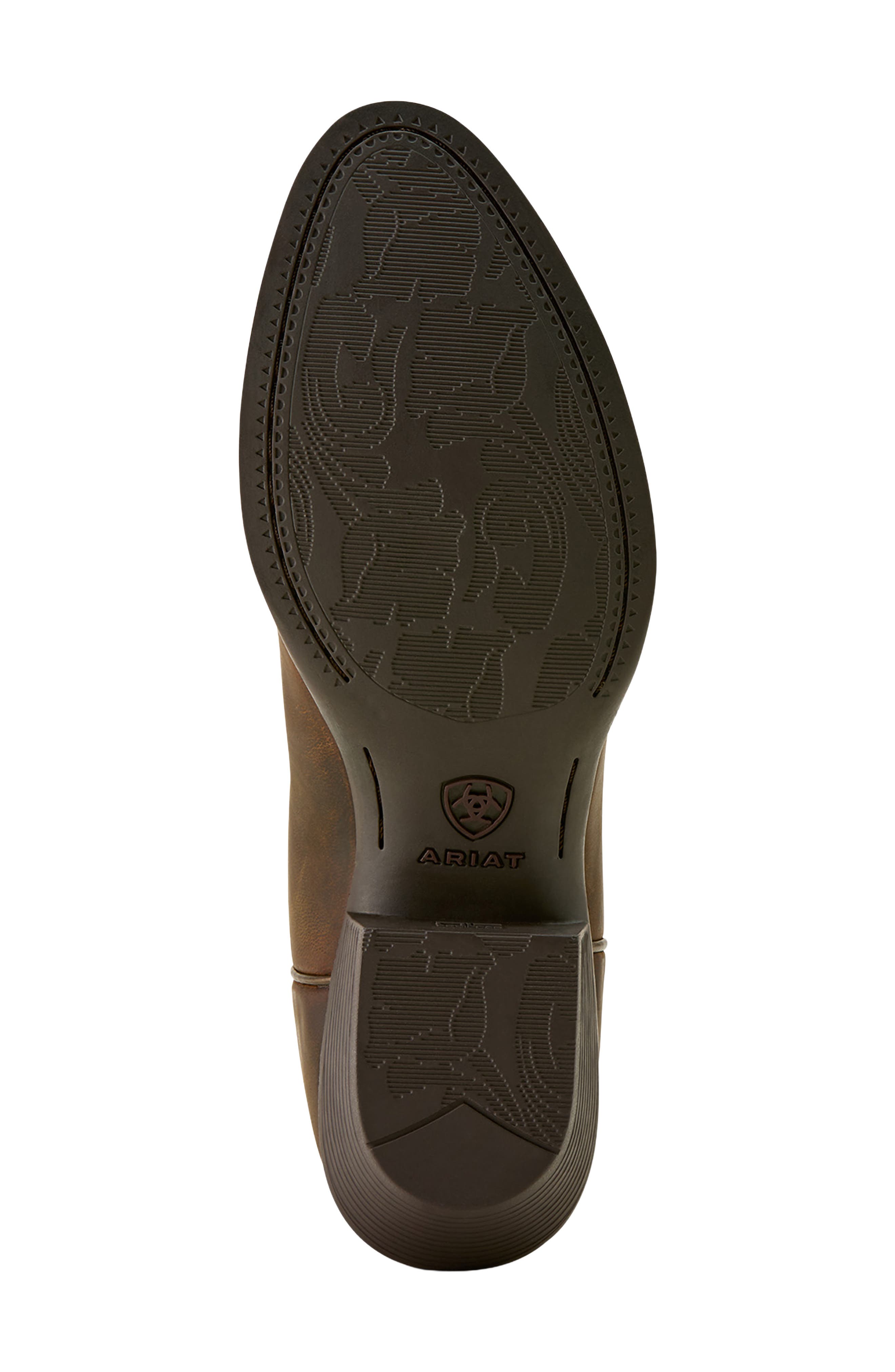 Heritage Retro Leather Western Boot, Alternate, color, BROWN