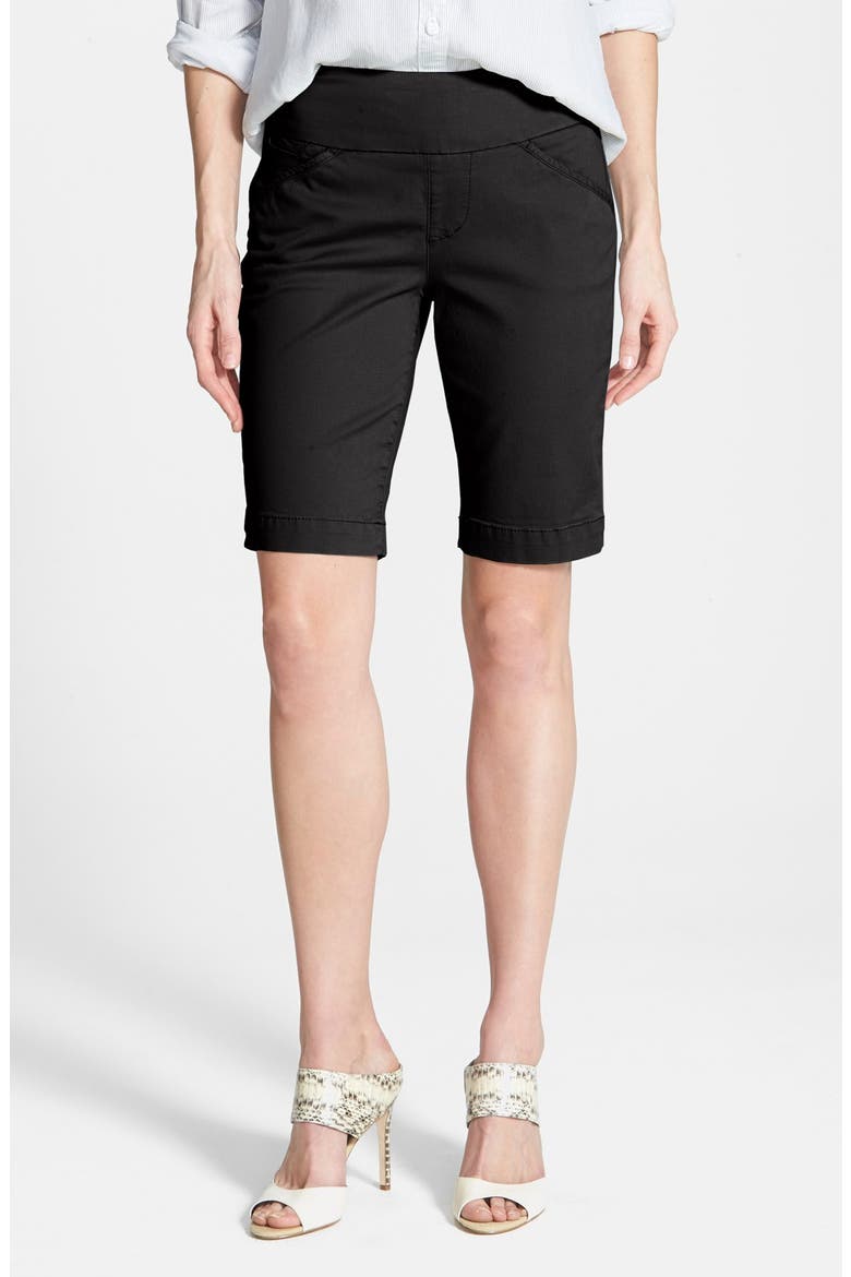Jeans 'Ainsley' Slim Bermuda Shorts, Main, color, BLACK