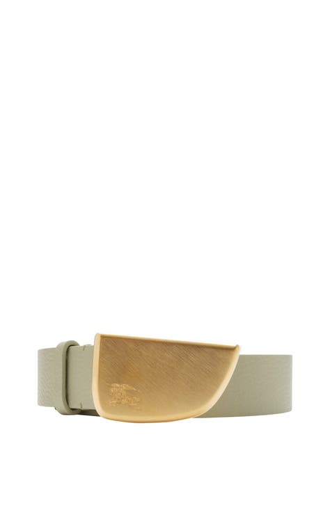 Gold burberry belt on sale