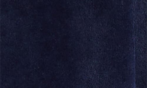 Sporty And Rich Sporty & Rich Crest Velour Track Pants In Navy