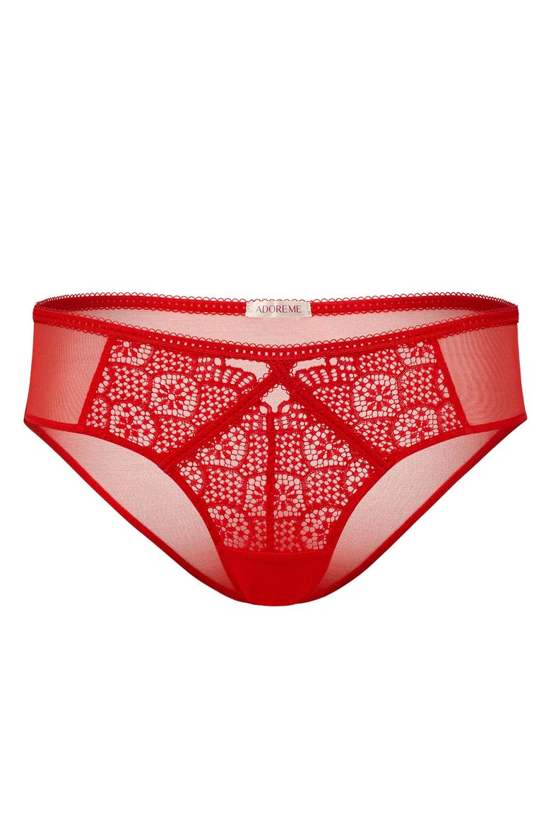 Giudi Cheeky Panties, Alternate, color, Dark red