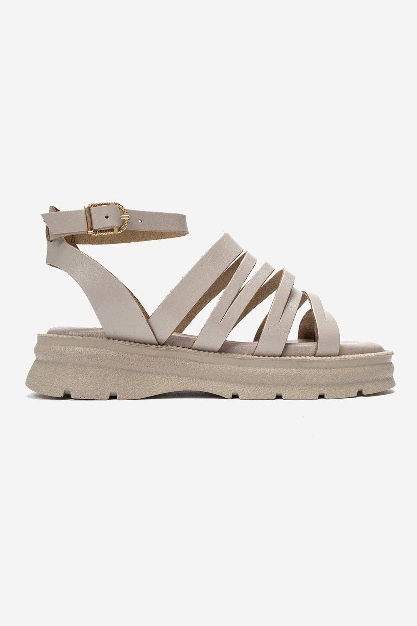 Pelsa Leather Multi Strap Sandal, Alternate, color, Cream