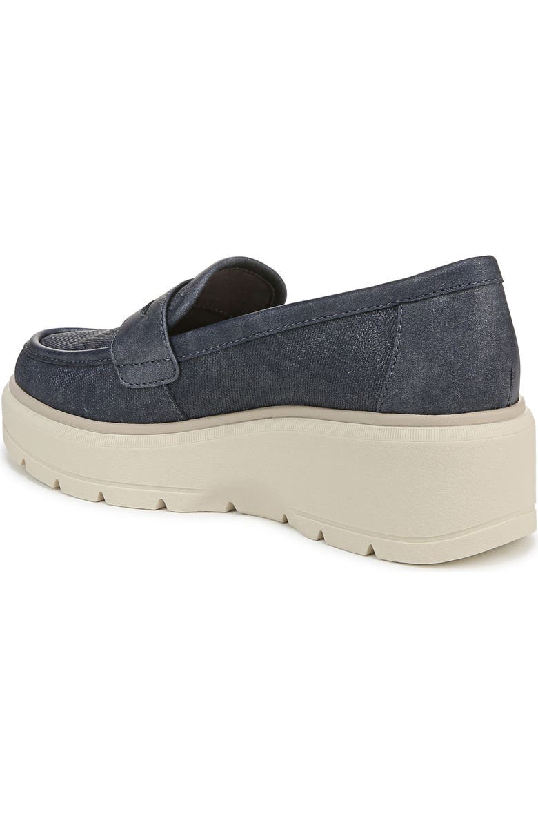 Dr. Scholl's Nice Day Max Wedge Platform Penny Loafer, Alternate, color, Blue