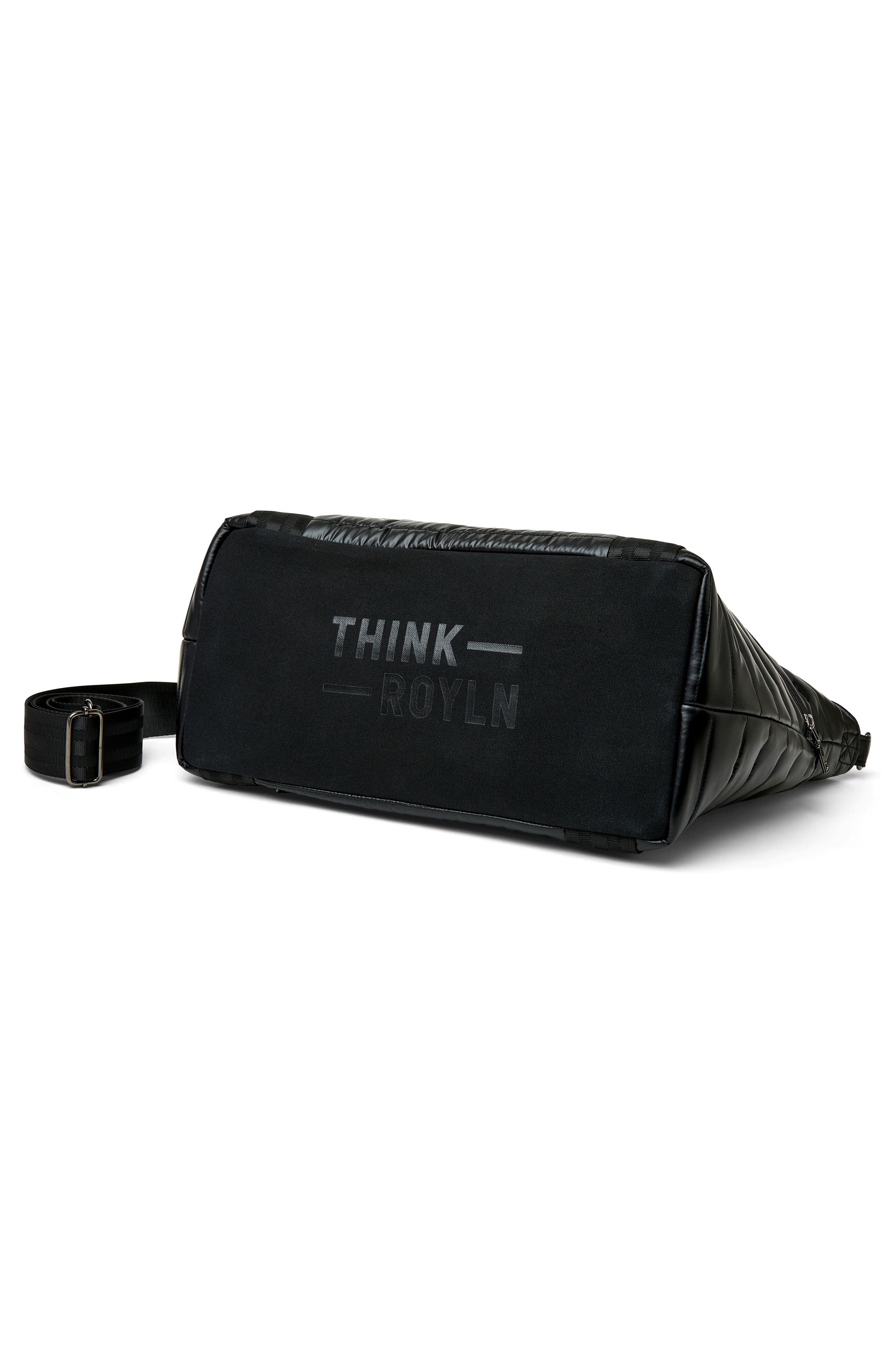 THINK ROYLN Jetset Wingman Tote, Alternate, color, Pearl Black