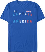 Marvel Mens Marvel Forty One Captain T Shirt