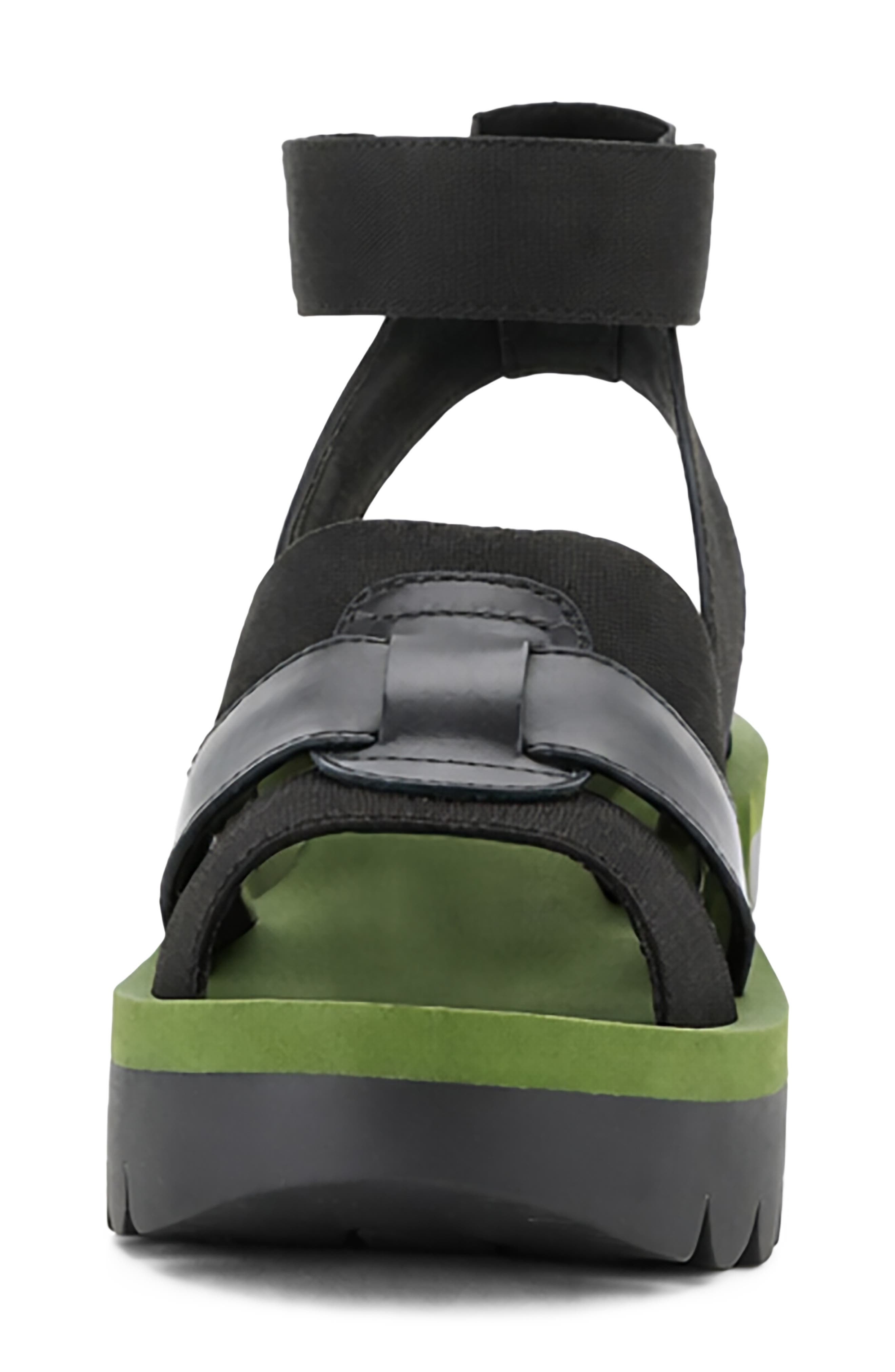 Fly London Yory Ankle Strap Sandal, Alternate, color, Black