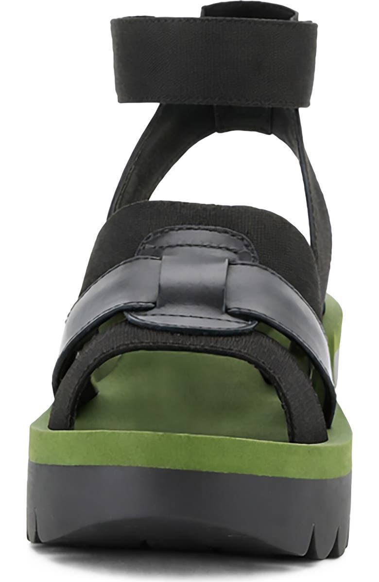 Fly London Yory Ankle Strap Sandal, Alternate, color, Black