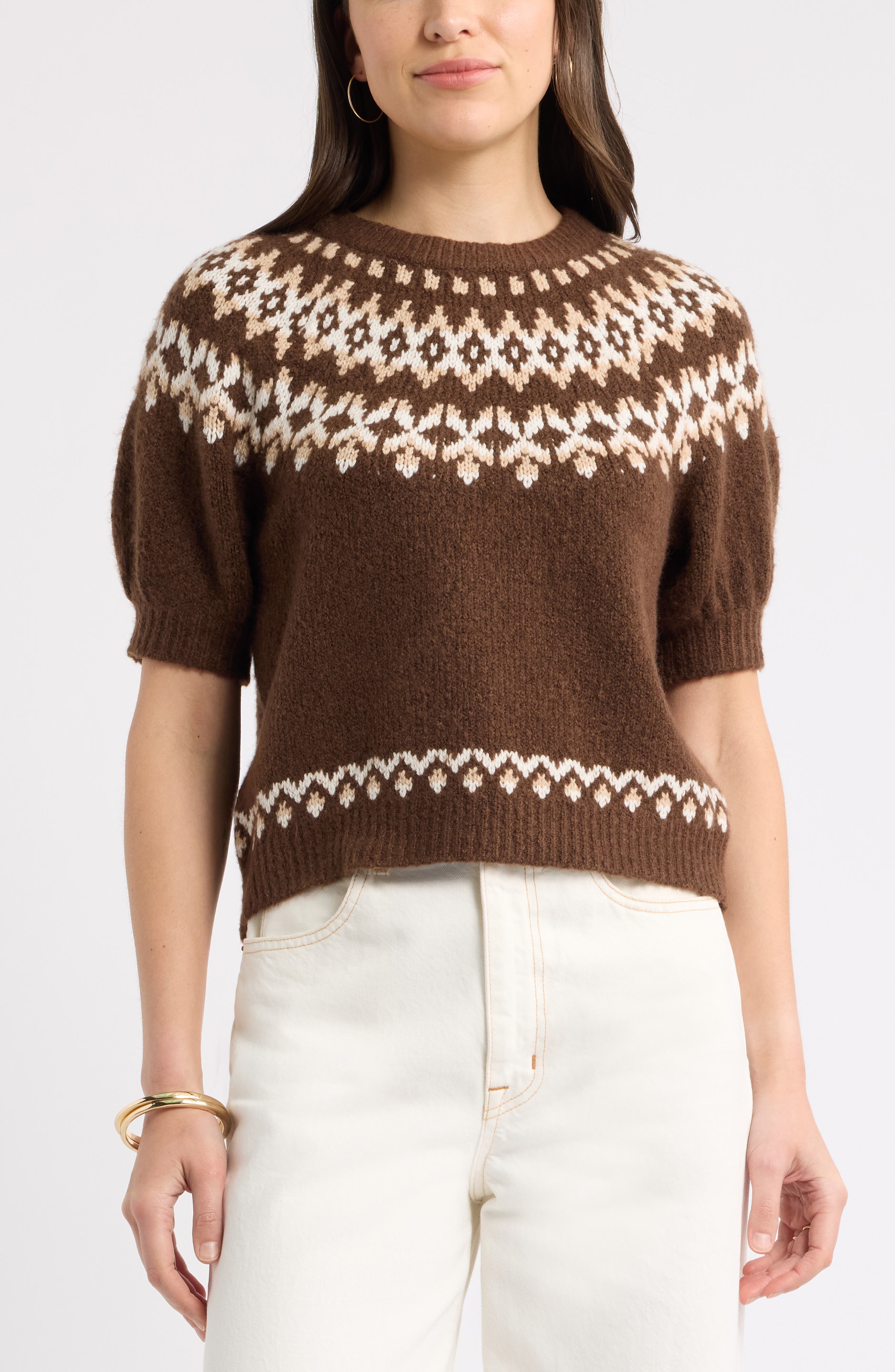 BROWN CHICORY FAIRISLE