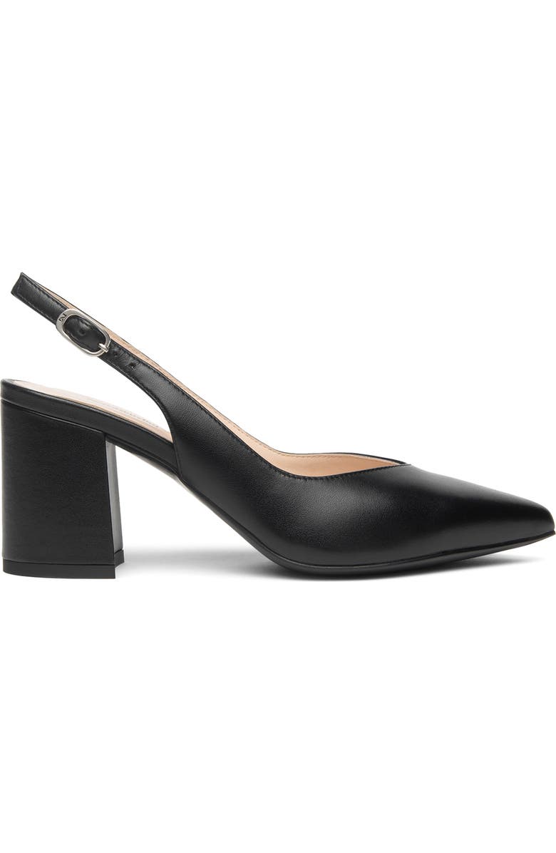 NeroGiardini Slingback Pointed Toe Pump, Alternate, color, Black