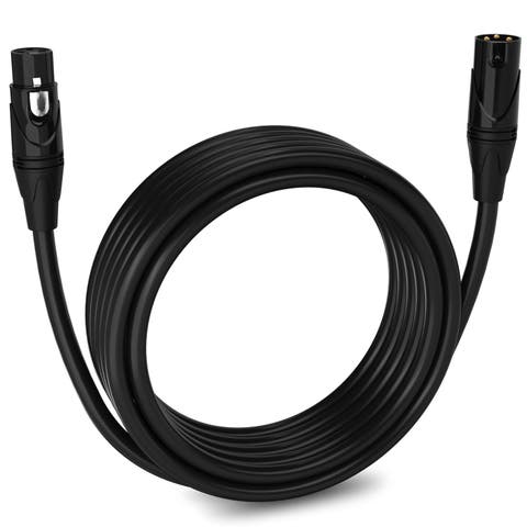 20 ft Balanced XLR Cable, Male to Female, 3 Pin Microphone Cable