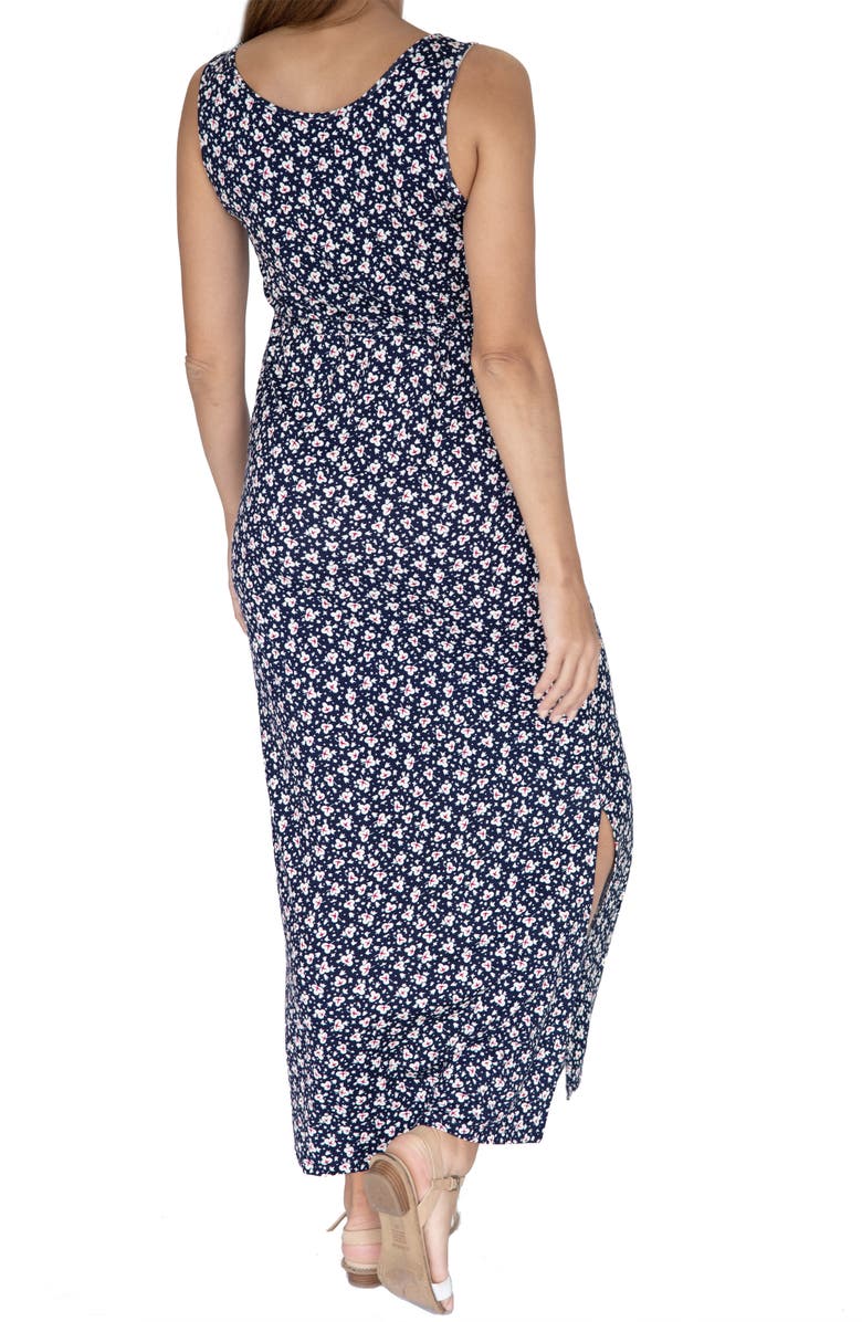 Angel Maternity Floral Maternity/Nursing Dress, Alternate, color, 