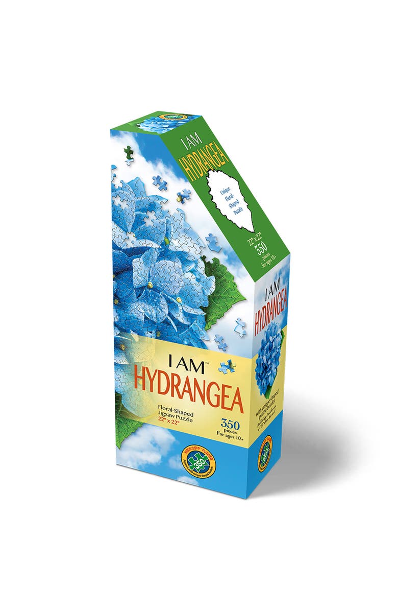 Madd Capp I Am Hydrangea 350 Piece Puzzle Floral Shaped Jigsaw, 22 X 22, Alternate, color, Multicolored