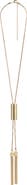 Balmain Long Brass Tassel Necklace