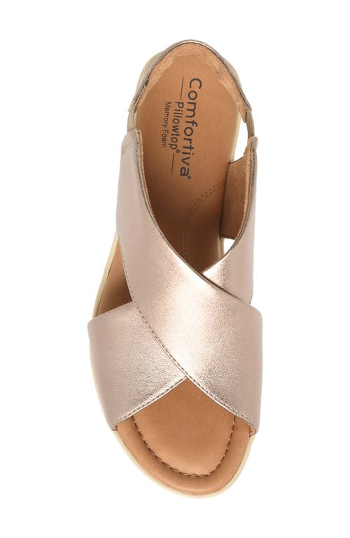Comfortiva Emilee Slingback Sandal In Light Espresso