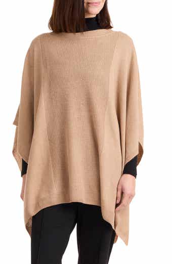 Bruno Magli Boat Neck Wool & Cashmere Poncho