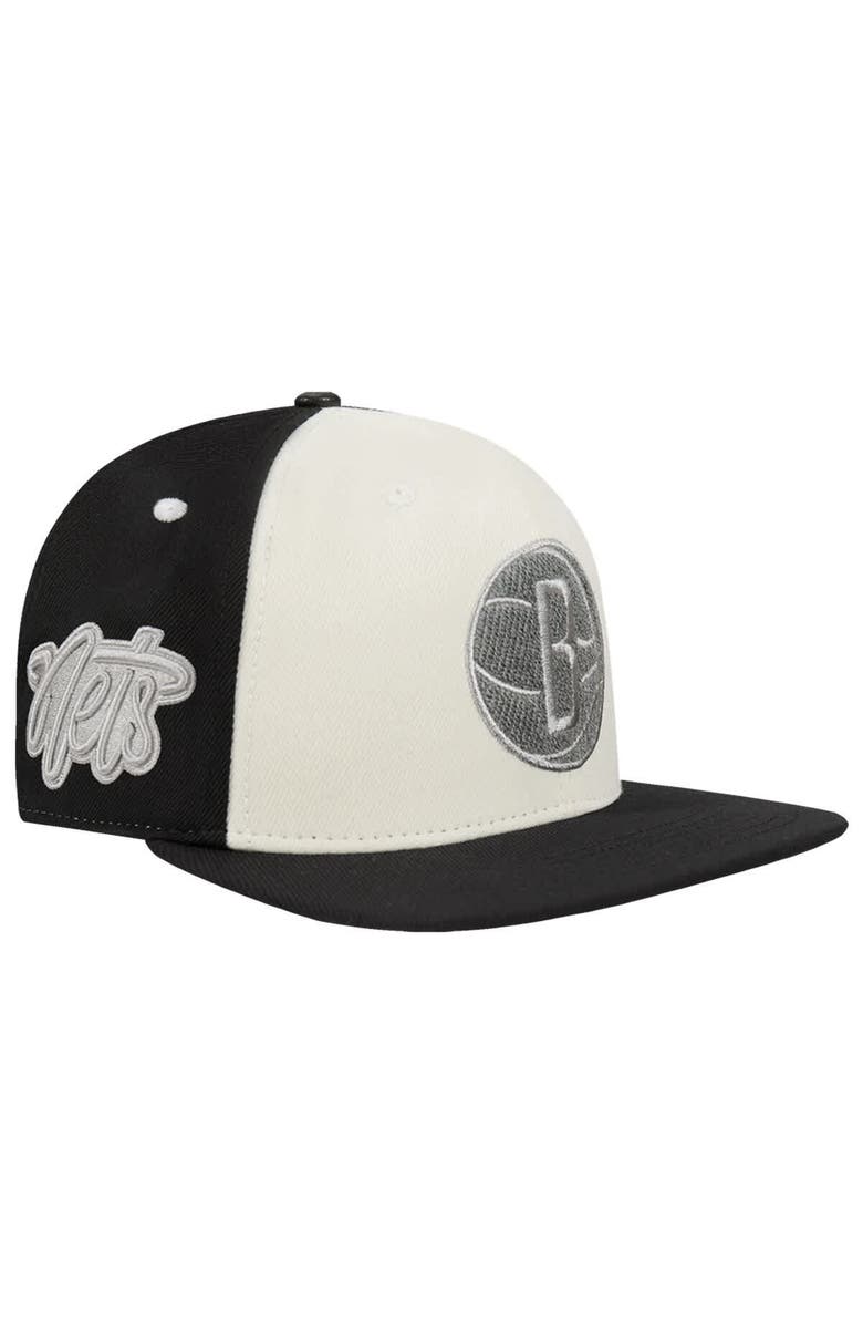 PRO STANDARD Men's Pro Standard Cream Brooklyn Nets French Terry Snapback Hat, Main, color, Cream