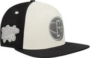PRO STANDARD Men's Pro Standard Cream Brooklyn Nets French Terry Snapback Hat