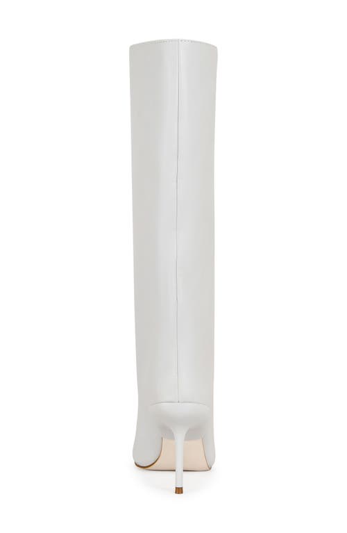 Azalea Wang Couture Crazy Pointy Toe Knee High Boot In Brown