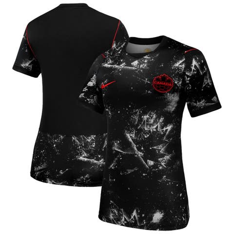 Women's Nike Black Canada Soccer 2026 Away Stadium Replica Jersey