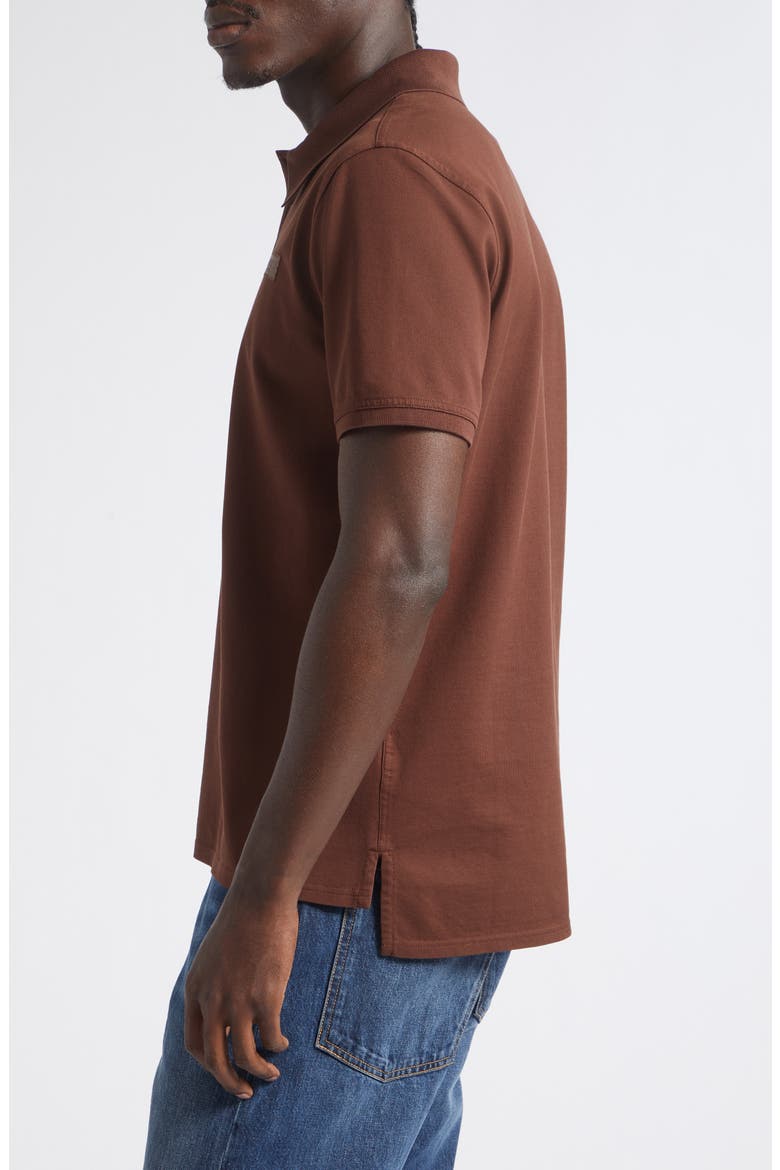Regular Fit Cotton Piqu Polo, Alternate, color, DARK HAVANNA