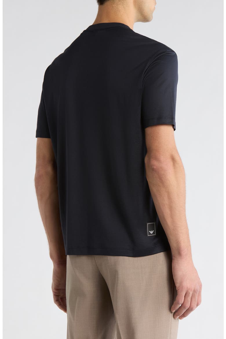 Lyocell & Cotton T-Shirt, Alternate, color, SOLID BLUE NAVY