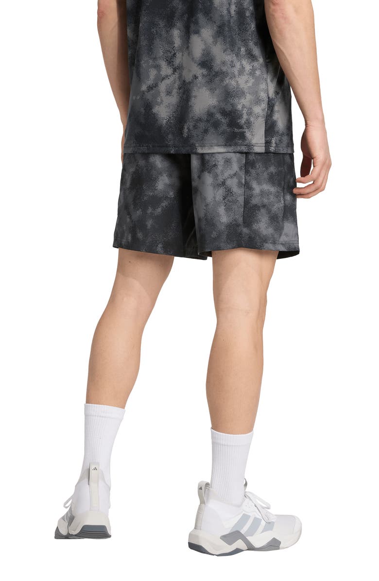 adidas Train Essentials Camo Shorts, Alternate, color, Black