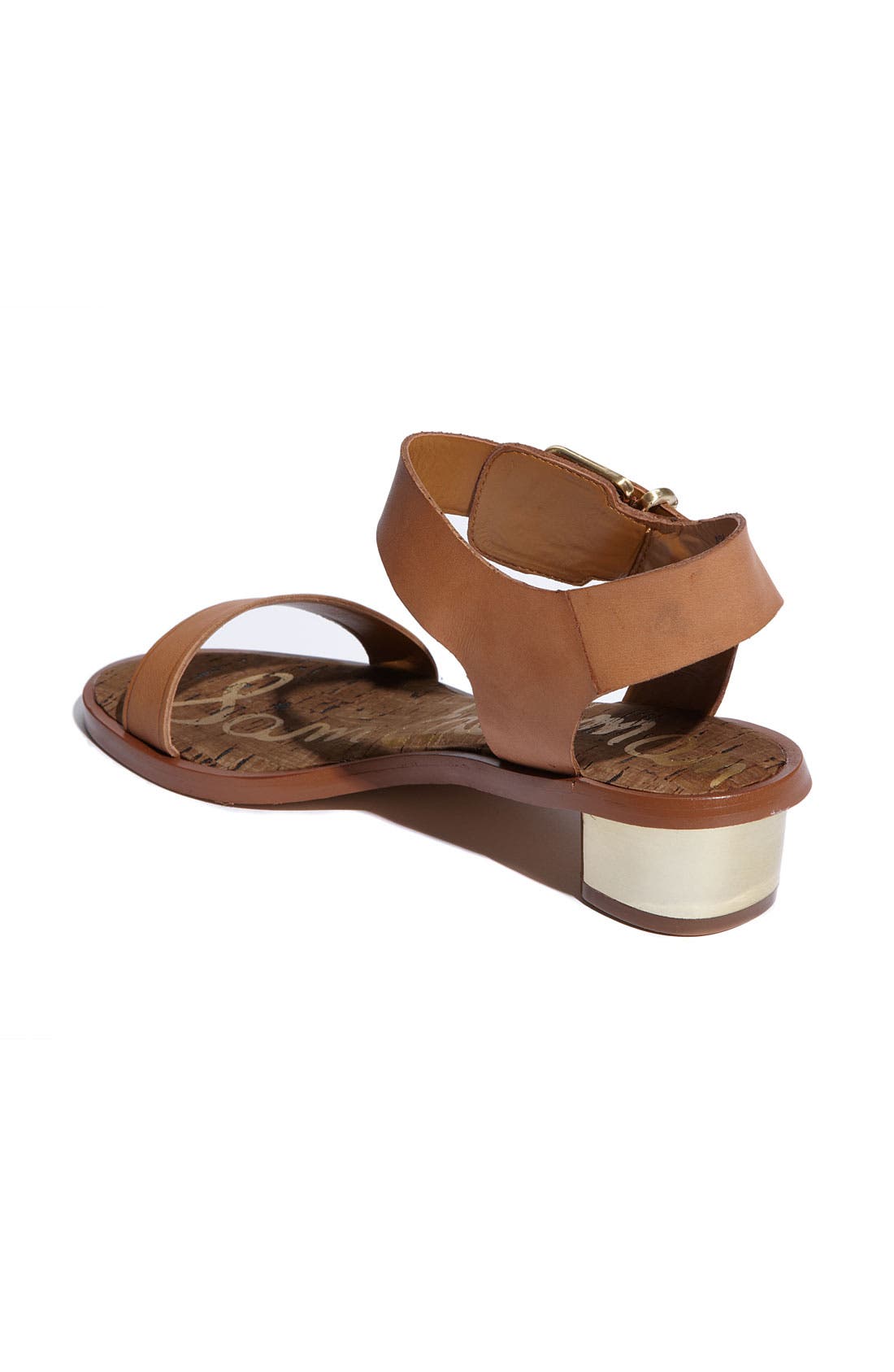 'Trina' Sandal, Alternate, color, WHISKEY LEATHER