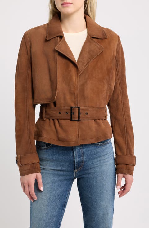 Suede Leather Moto Jacket