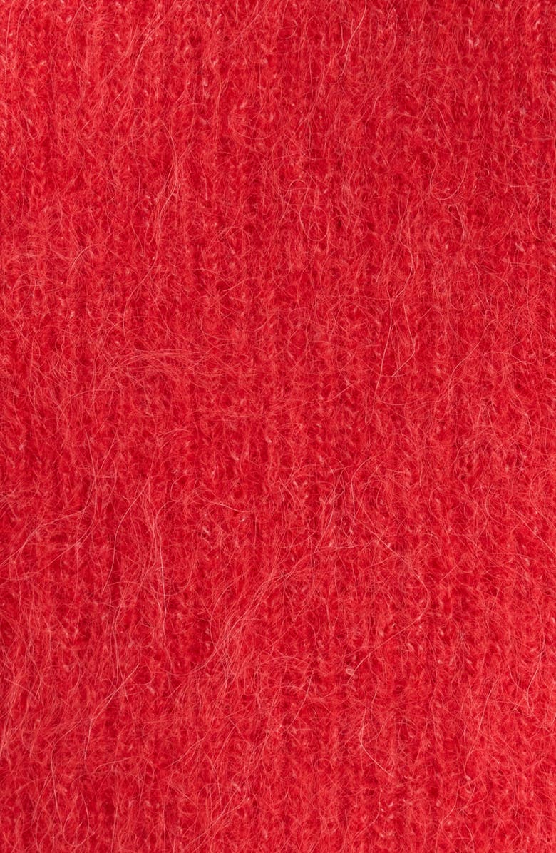 Marine Layer Puff Short Sleeve Suri Alpaca Blend Sweater, Alternate, color, Cherry Red