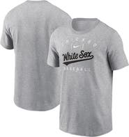Nike Men's Nike Heather Gray Chicago White Sox Home Team Athletic Arch T-Shirt