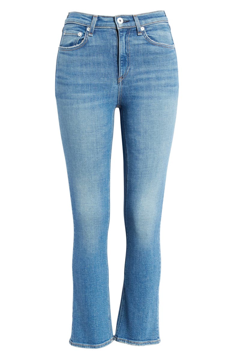 rag & bone Nina High Waist Ankle Flare Jeans, Alternate, color, 