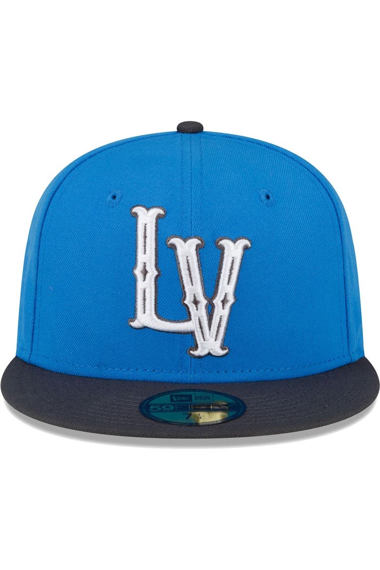 Men's New Era Blue/Black Las Vegas Aviators Copa De La Diversion 59FIFTY Fitted Hat, Alternate, color, Blue