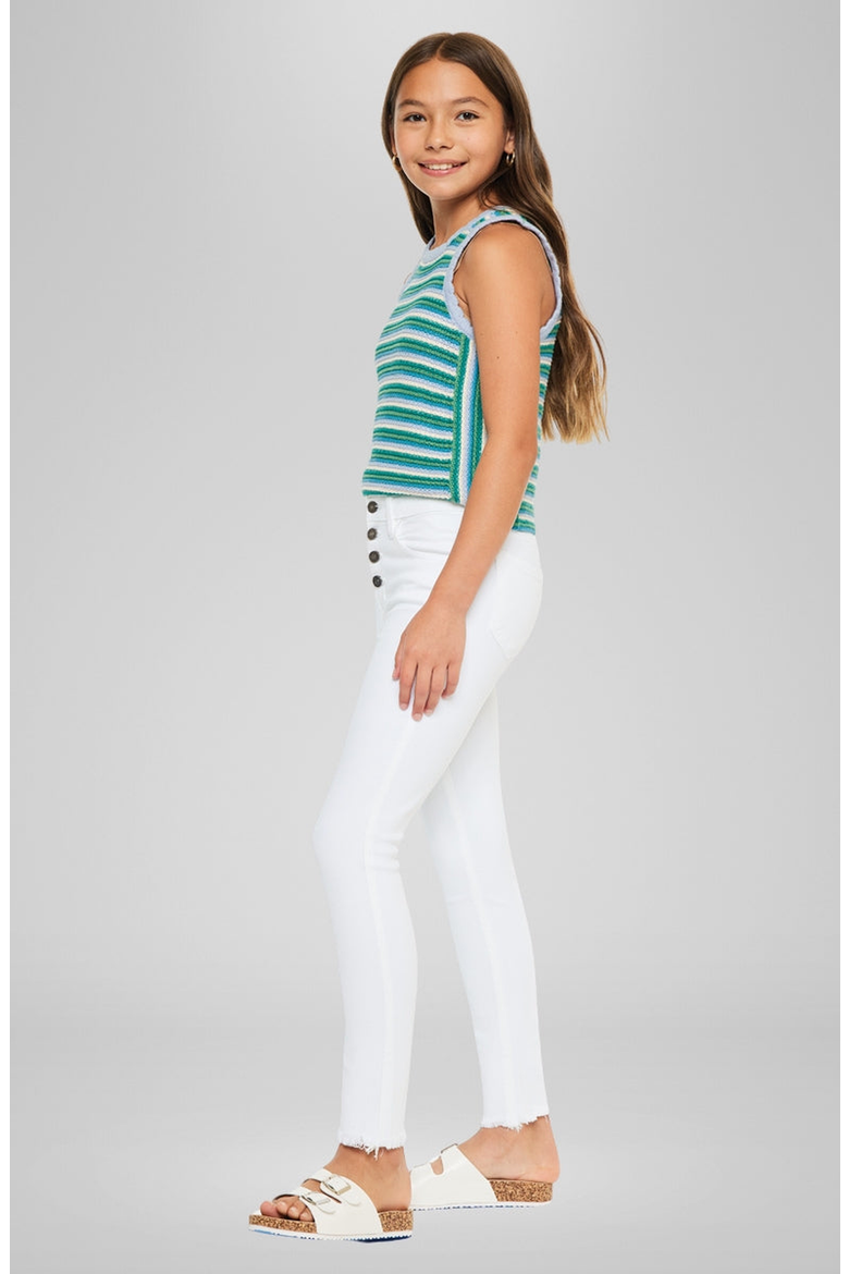Jorja High Rise Ankle Skinny Jeans, Alternate, color, White
