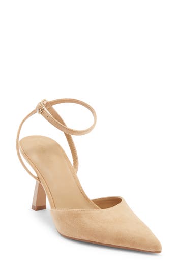 Open Edit Neesha Ankle Strap Pump In Animal Print