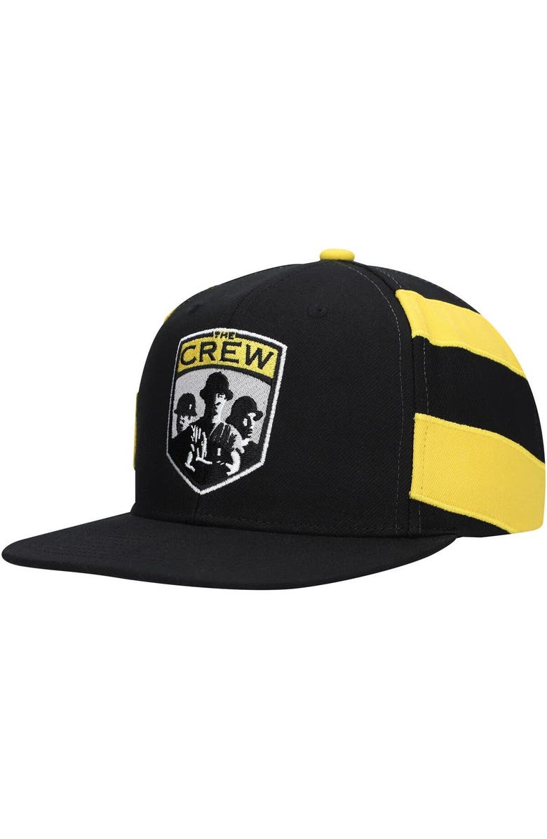 Mitchell & Ness Men's Mitchell & Ness Black Columbus Crew Jersey Hook Snapback Hat, Main, color, Black