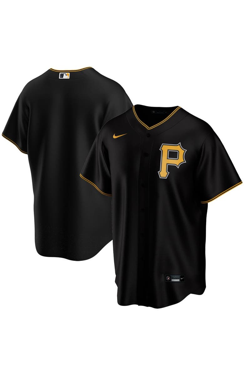 Nike Youth Nike Black Pittsburgh Pirates Alternate Replica Team Jersey, Main, color, 