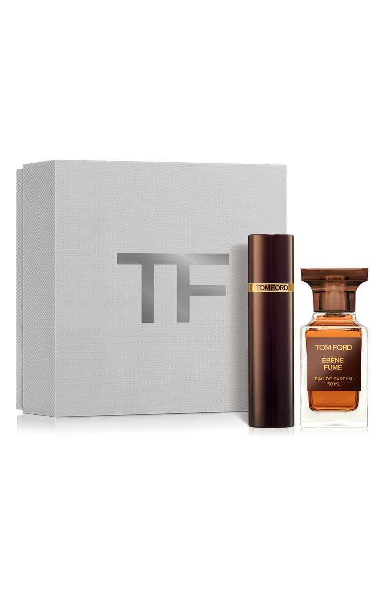 TOM FORD Private Blend Ébène Fumé Eau de Parfum Set with Atomizer, Main, color, 