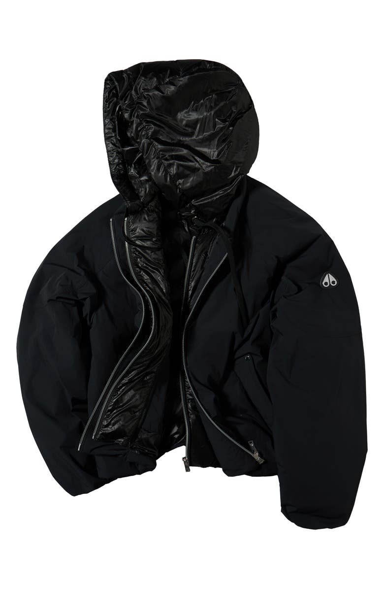 Moose Knuckles Tegan Water Repellent Layered Down Bomber Jacket, Alternate, color,