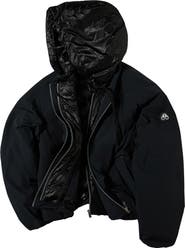 Moose Knuckles Tegan Water Repellent Layered Down Bomber Jacket