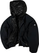 Moose Knuckles Tegan Water Repellent Layered Down Bomber Jacket
