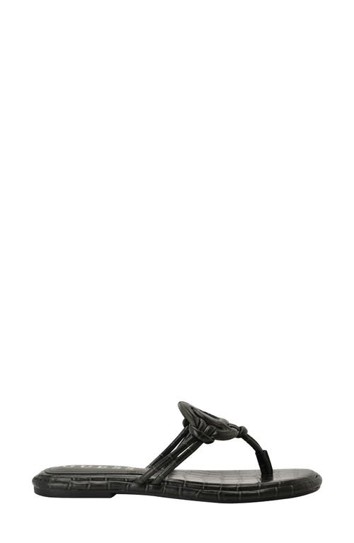 Guess Saime Croc Embossed Sandal In Multi