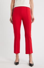 Caslon® Seamed Stretch Ponte Flare Leg Pants